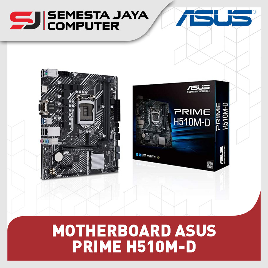 ASUS PRIME H510M-D /CSM LGA 1200 mATX DDR4 MOTHERBOARD INTEL MOBO