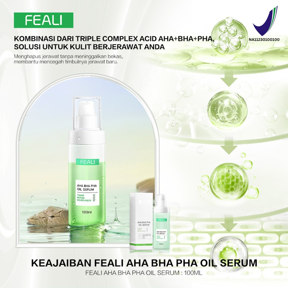 | LB | FEALI AHA BHA PHA OIL SERUM ANTI ACNE &amp; CERAMIDE OIL SERUM BERRIER REPAIR 100ml