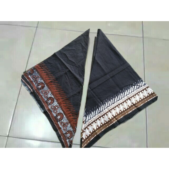 READY Udeng Jaranan Segitiga Motif Batik / Udeng Jaranan Panjang