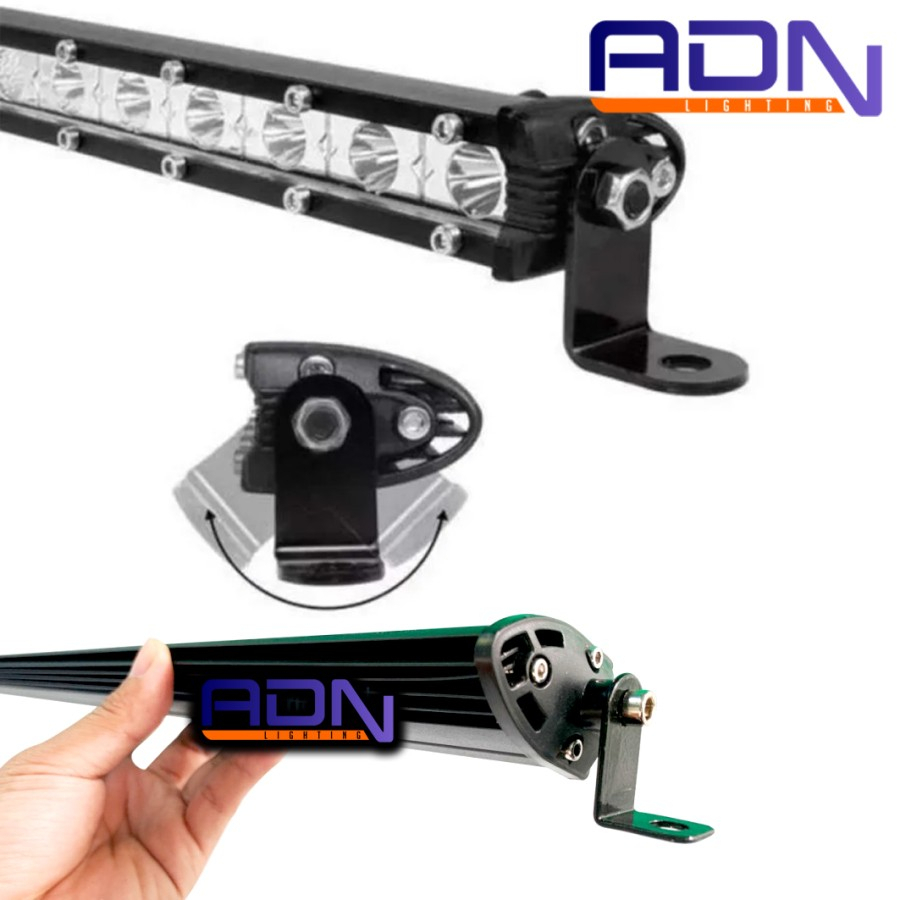 LIGHTBAR SOROT 9W 3 MATA CWL SLIM LAMPU TEMBAK 12V 24V ADN