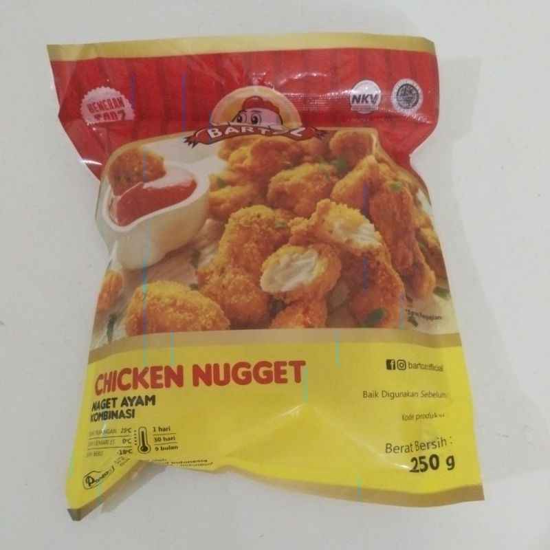 

chicken naget bartoz 250 gr