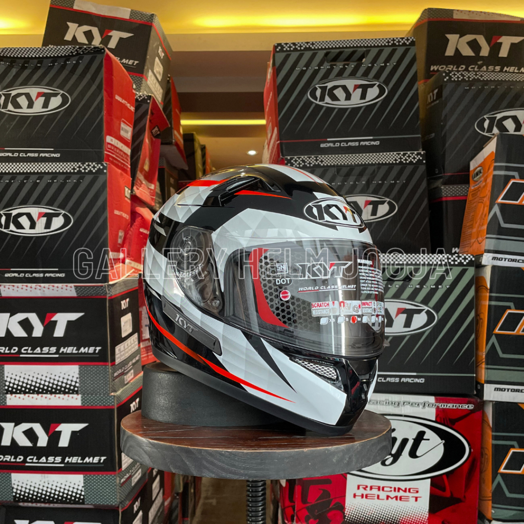 KYT K2 Rider Diamond White / helm kyt / helm full face / double visor / 100% original / helm k2 ride