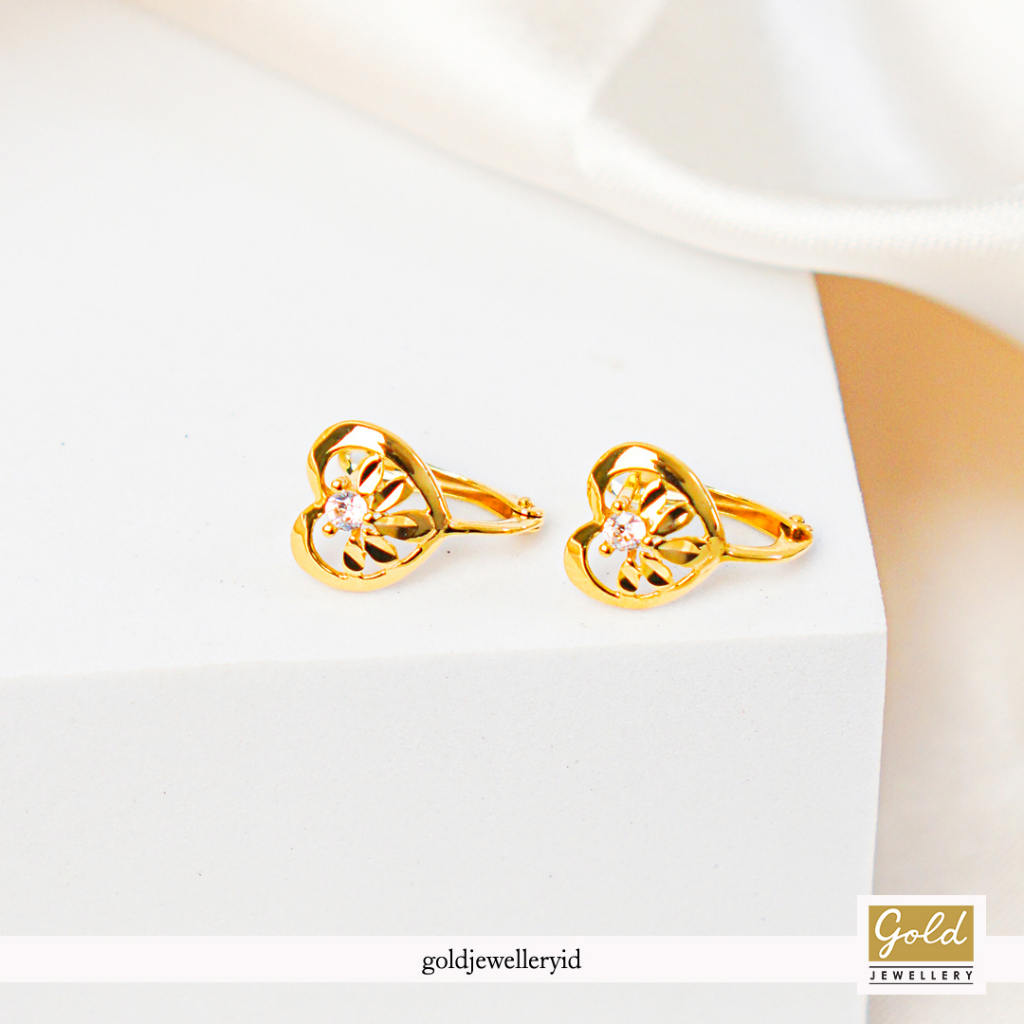 Anting emas kuning kadar 700 16k - X711052300