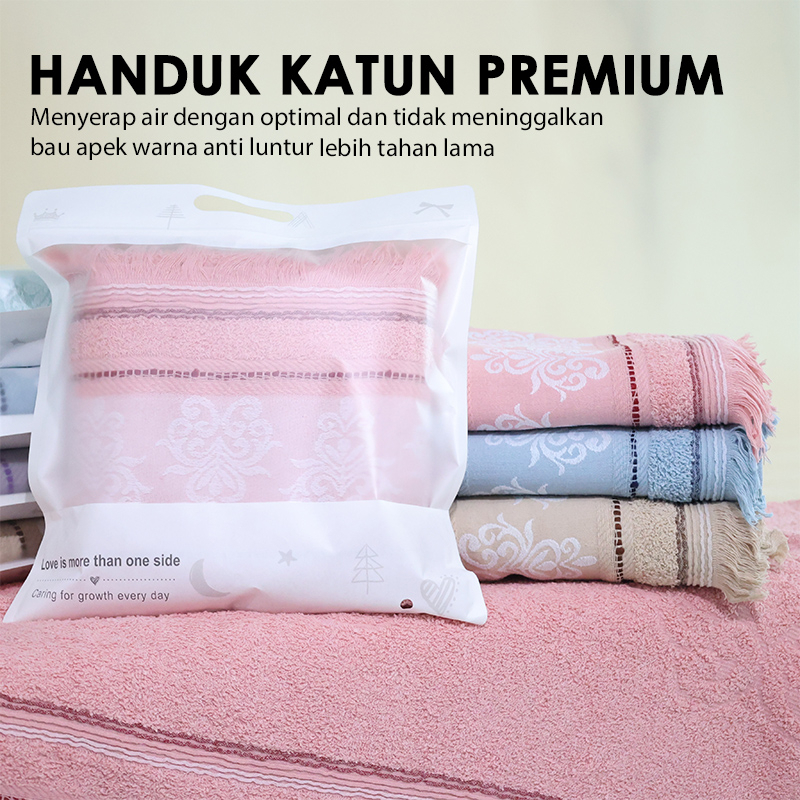 Handuk Mandi Katun Premium Ukuran 70cm x 140cm - Handuk Mandi Super Cantik Modern Kekinian / Handuk Mandi Dewasa - J3A4