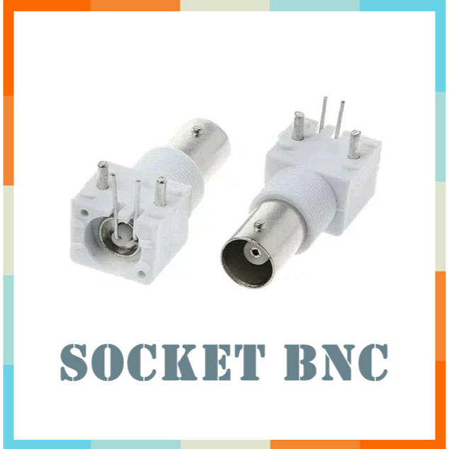 Socket Connector BNC PCB Konektor RF Coaxial