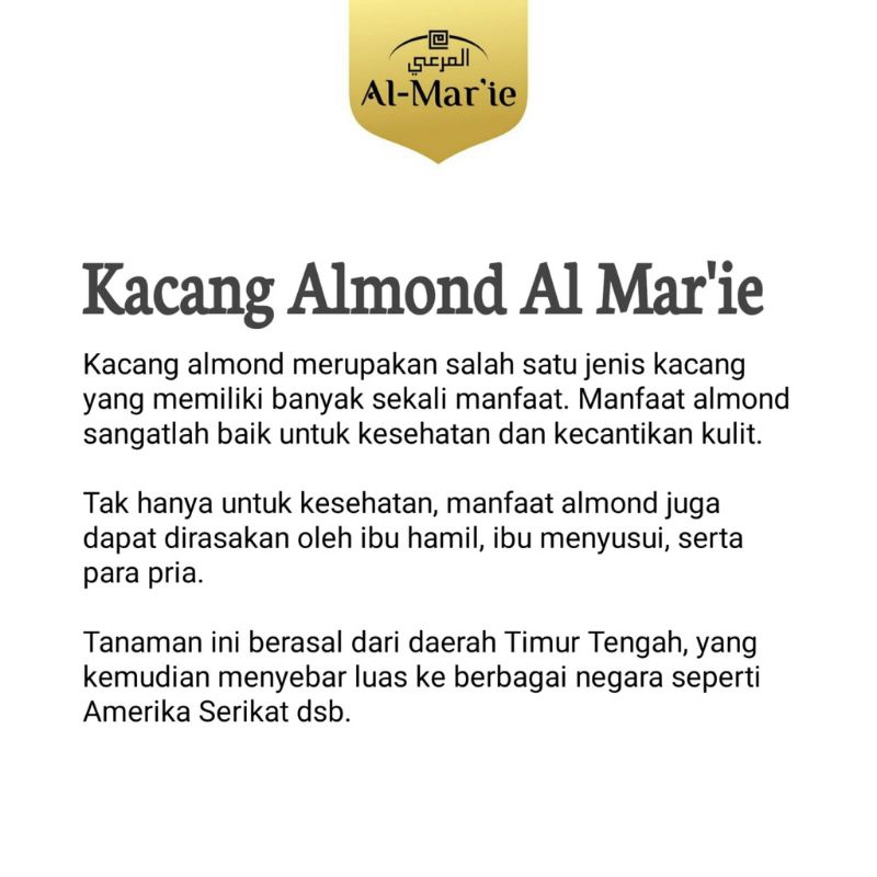 

kacang ALMOND oleh2 HAJI dan Umroh