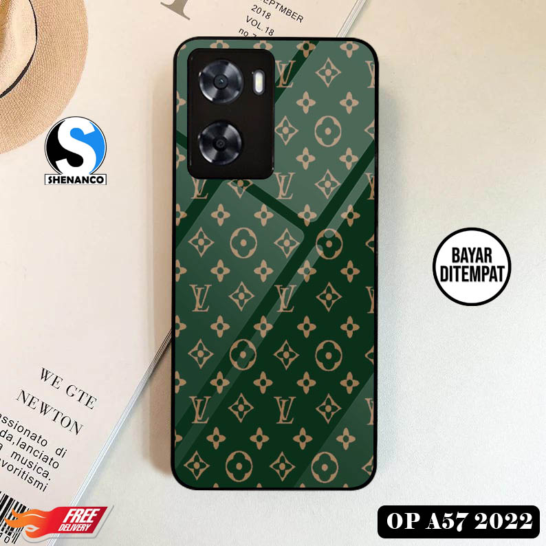 [COD]Promo Case Oppo A57 4G 2022 Gambar Wallpaper Brand LV Aesthetic Casing Hp Bisa Type Lain Desain