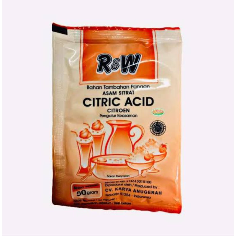 

Asam Sitrat (Citric Acid) R&W 50 GR Eceran