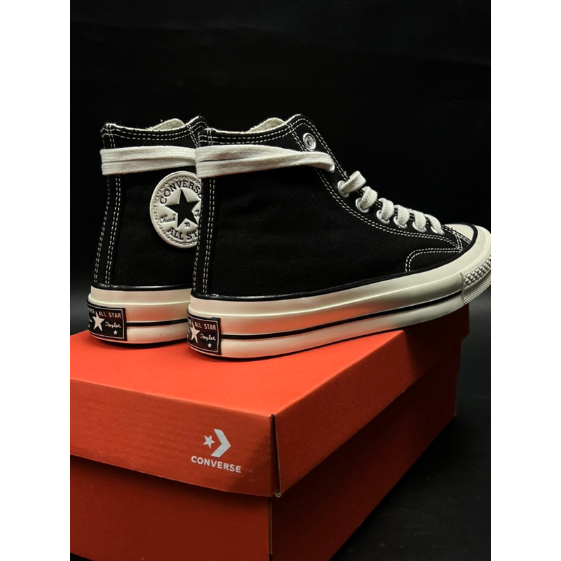 CONVERSE PREMIUM BNIB 100% SEPATU PRIA WANITA SNEAKERS CONVERS CHUCK TAYLOR 70S Black White High