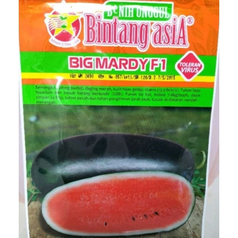 Benih Semangka Inul BIG MARDY F1 20 Gr Benih Semangka Hibrida