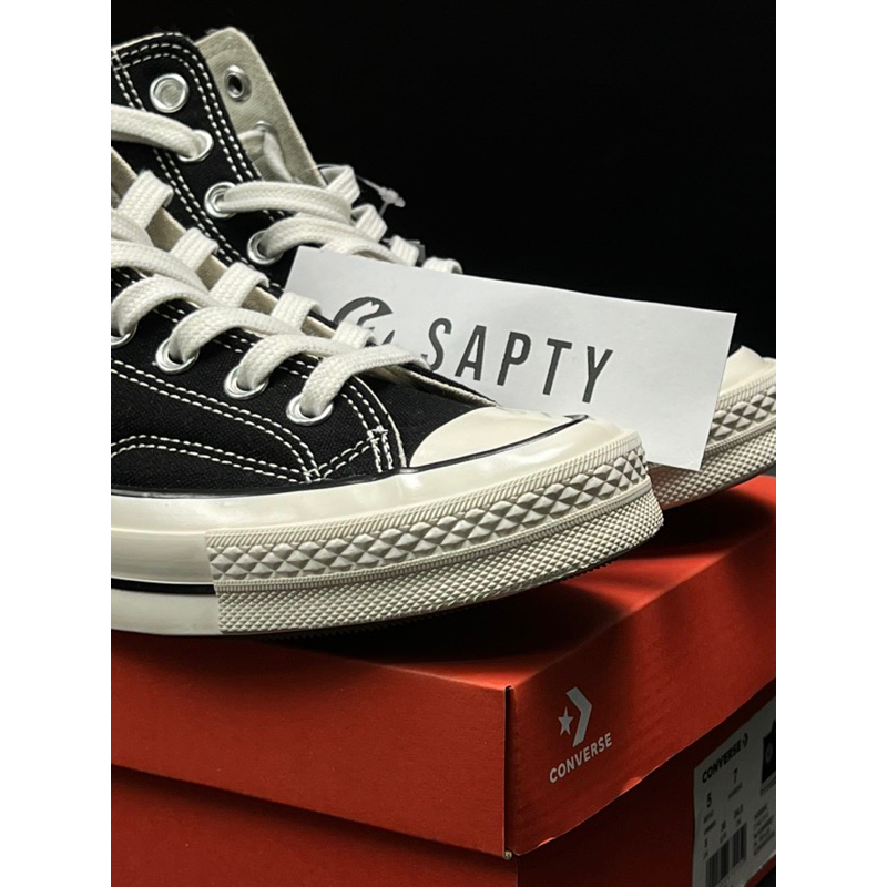 CONVERSE PREMIUM BNIB 100% SEPATU PRIA WANITA SNEAKERS CONVERS CHUCK TAYLOR 70S Black White High