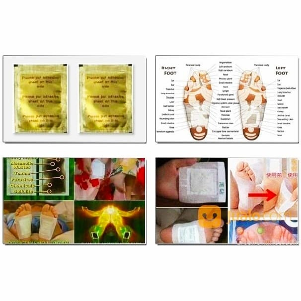 ( JI ) Kinoki Gold Detox Koyo Kaki Ajaib Kemasan pouch isi  10 Kinoki Koyo untuk menghilangkan racun dalam tubuh