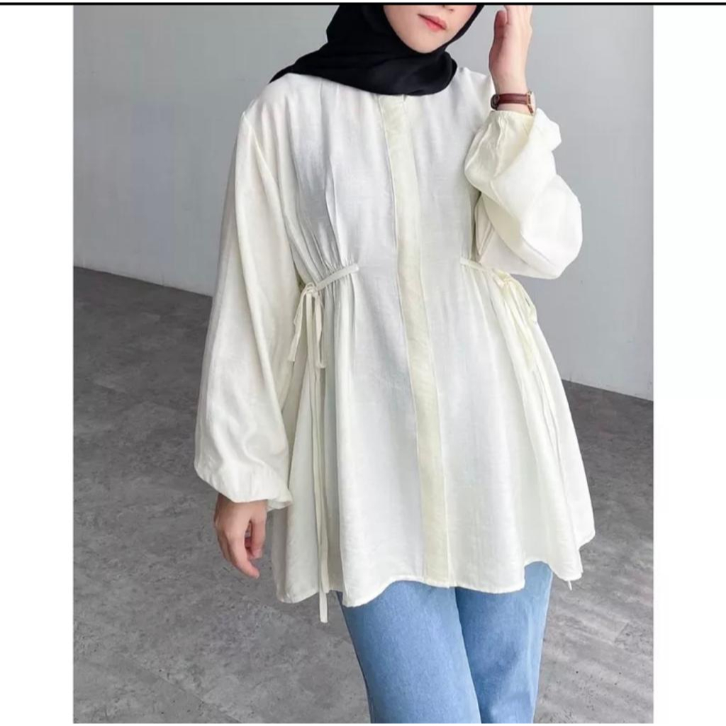 Alea Blouse Tunik Linen Casual