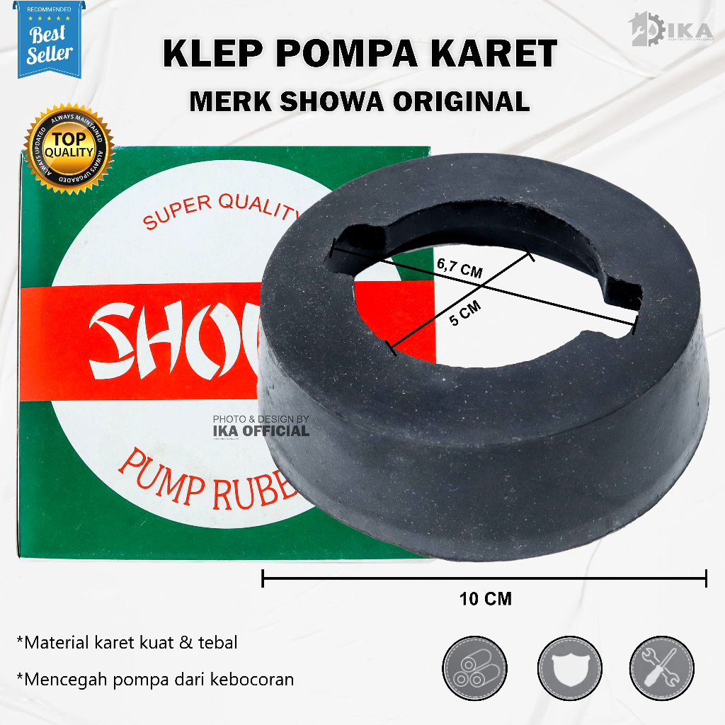 KLEP POMPA DRAGON MERK SHOWA ORIGINAL 100% / POMPA AIR AYUN / KODOK WARNA / PUMP RUBBER TEBAL MURAH
