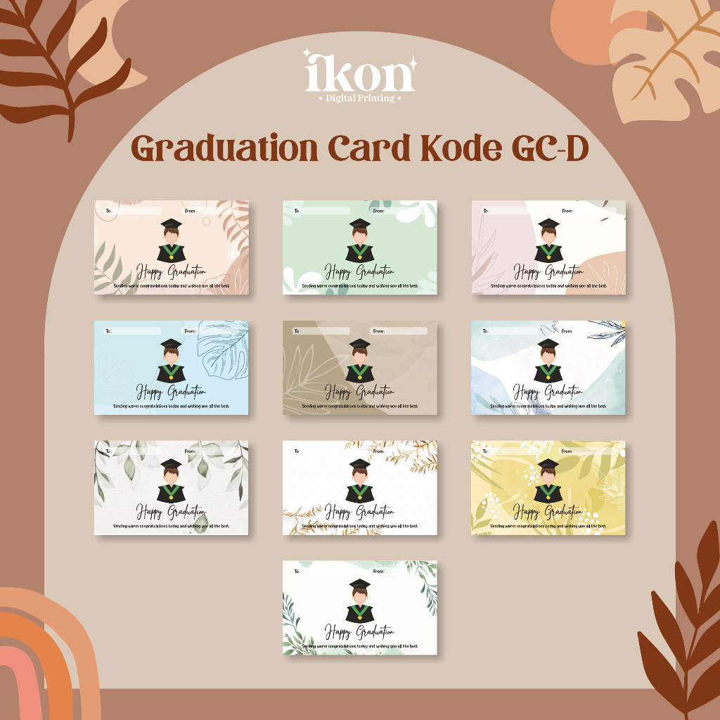 GRADUATION CARD / KARTU UCAPAN WISUDA/ GRADUATION GREETING CARD KODE GC-D