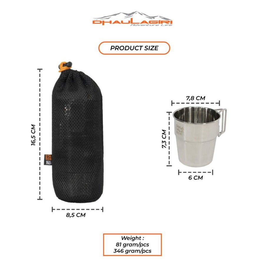 MUG/GELAS STENLES SET 4 PCS