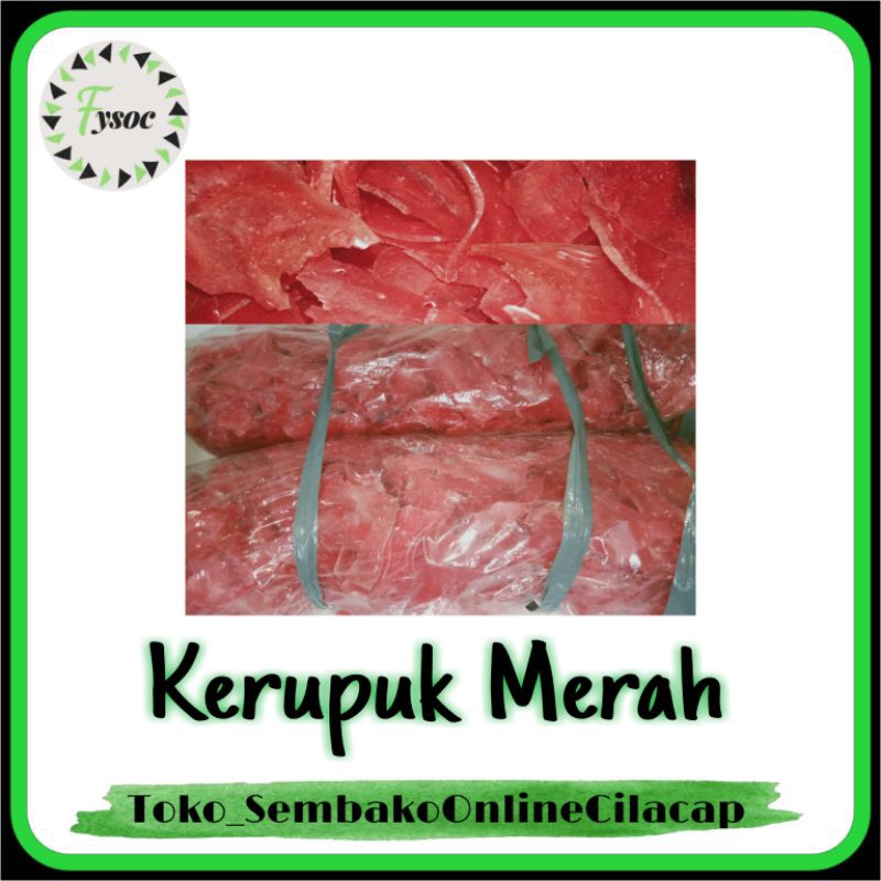 KERUPUK MERAH KRUPUK SOTO 250GR