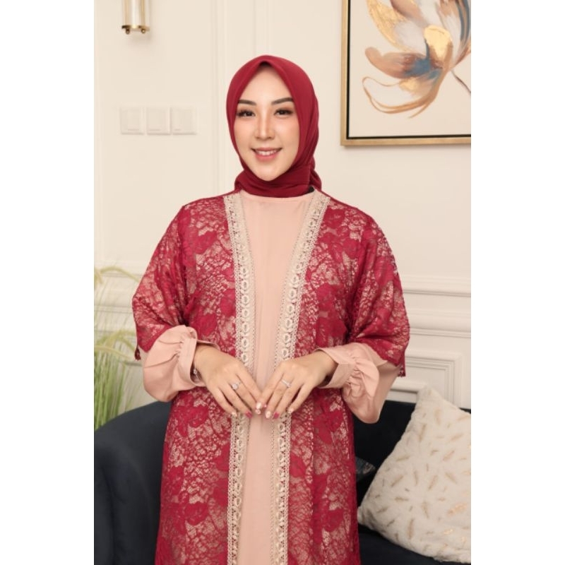 Gamis Aura Bordir Original Butik