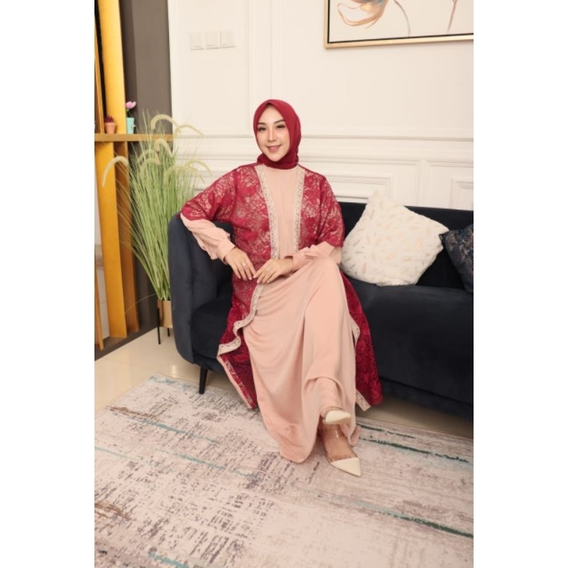 Gamis Aura Bordir Original Butik