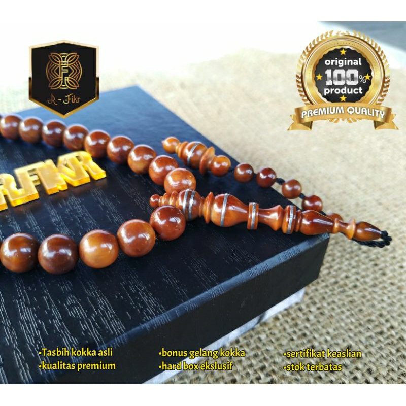 RFIKR Tasbih Kokka Kaukah Fukah Original 33 Bulat prada premium