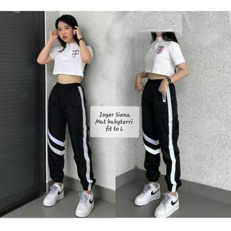 JCMP - Joger SIENA / Celana Jogger Wanita Korean Kekinian / Celana Jogger Wanita Murah