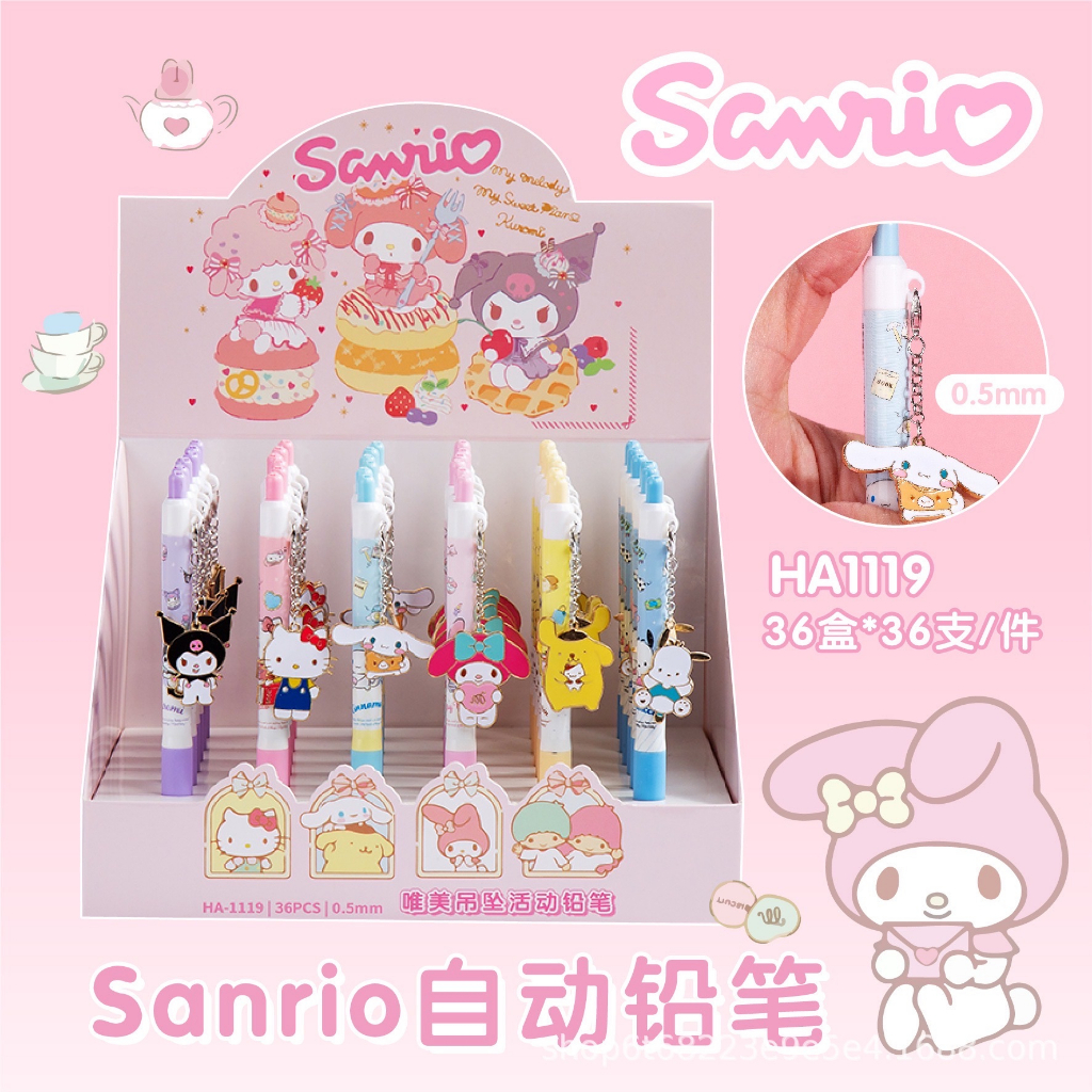 KENSHO Pulpen Fancy  Karakter Lucu Sanrio Premium 0.5mm / Pen Gantungan / Bolpen Acrylic