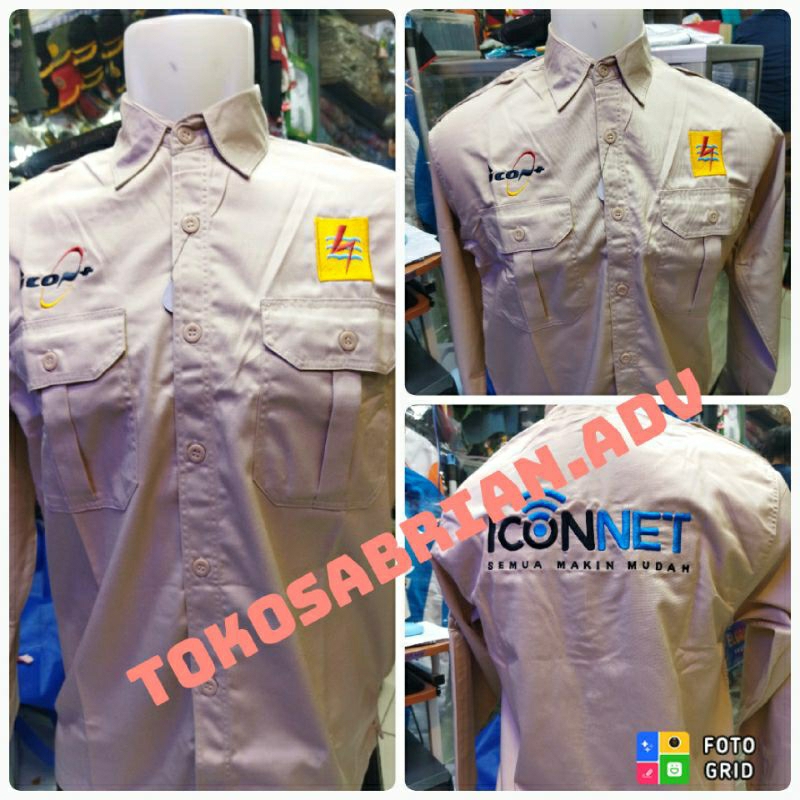 kemeja iconnet seragam iconnet baju iconnet pdh iconnet