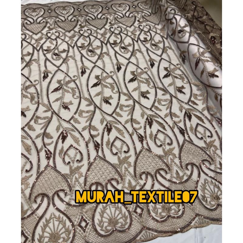 Kain Tile Payet squin bahan kebaya harga per 0,5 m