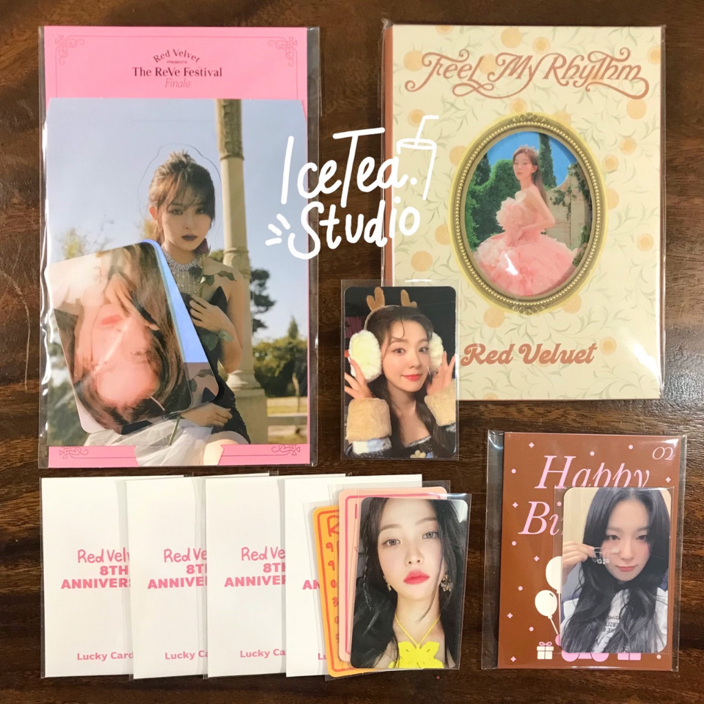 [ready stock] red velvet md irene seulgi yeri sealed pink christmas feel my rhythm birthday card fin