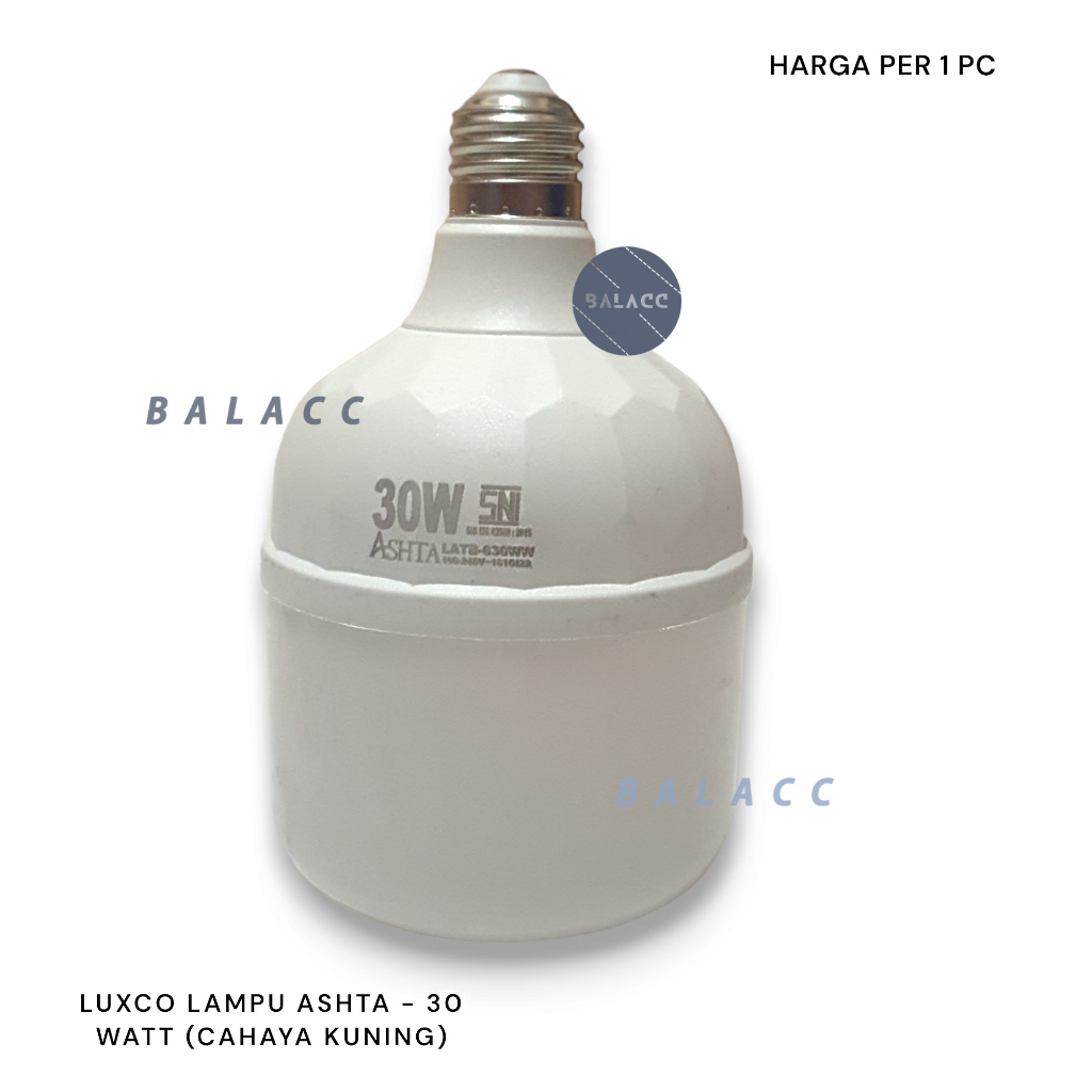 LAMPU LED LUXCO ASHTA 30 WATT 30W KUNING