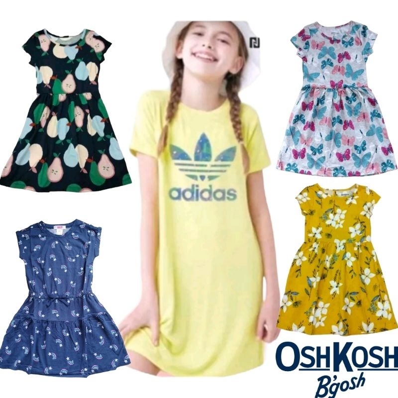 Dress oshkosh adidas mini dress anak perempuan size junior