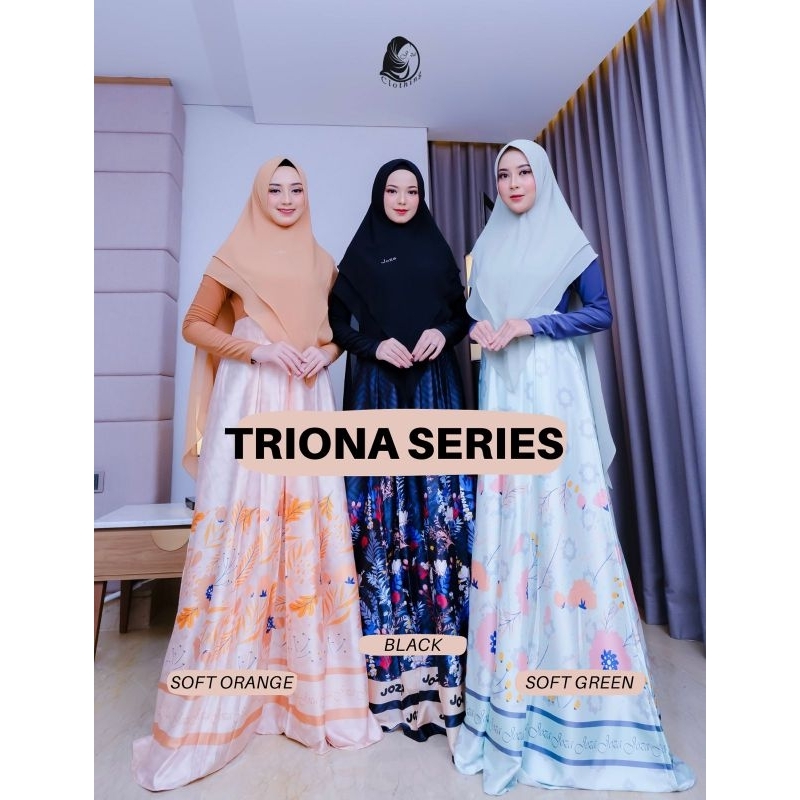 TRIONA SERIES SET GAMIS DAILY DRESS SYARI BY JOZA CLOTHING