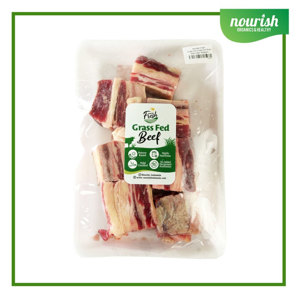 

Grass Fed Short Ribs Cube (Daging Iga Grassfed Halal) Frozen 500 gr