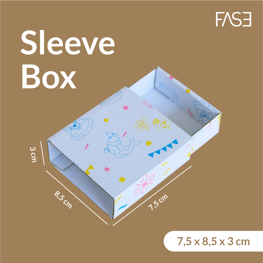 

Dus Laci Mini Box 7,5 x 8,5 x 3 cm Sleeve Box / Isi 10 Pcs Souvenir Aksesoris Hampers Kotak Hadiah Ulang Tahun Corrugated