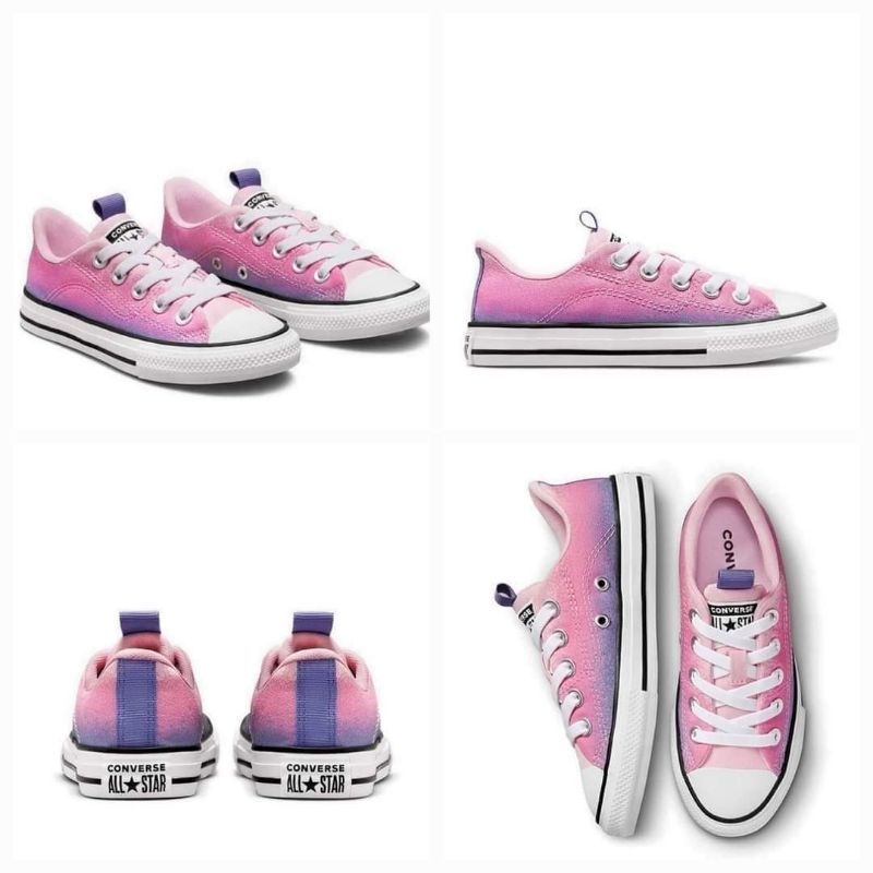 SALEEE 100% Original Converse Kids Chuck Taylor All Star Rave Gradient Girls Sneakers - Pink CONA030