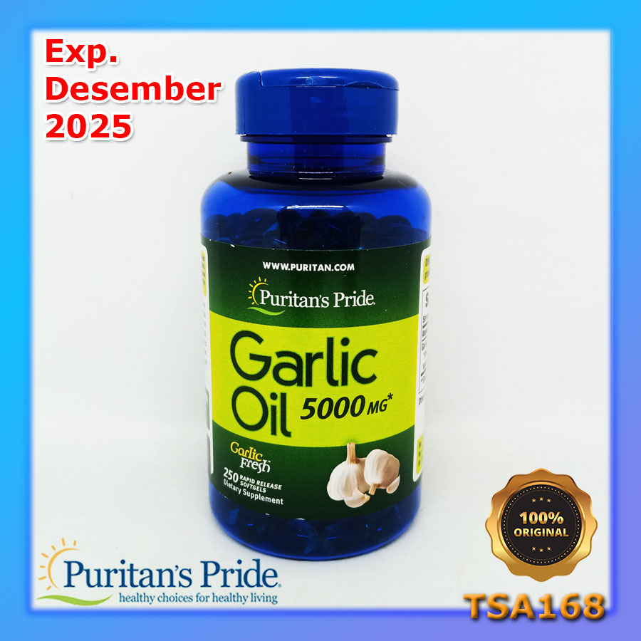 Puritan Pride Garlic Oil 5000 mg 250 Softgel Not 1000 mg 100 sg