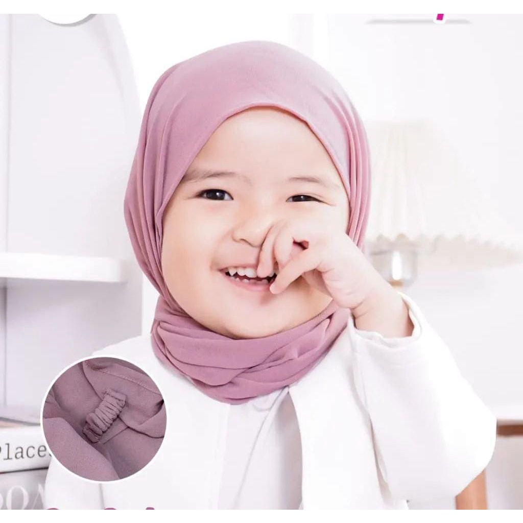 PASHMINA KARET DAGU INSTAN ANAK BY OEMAH MUSLIM