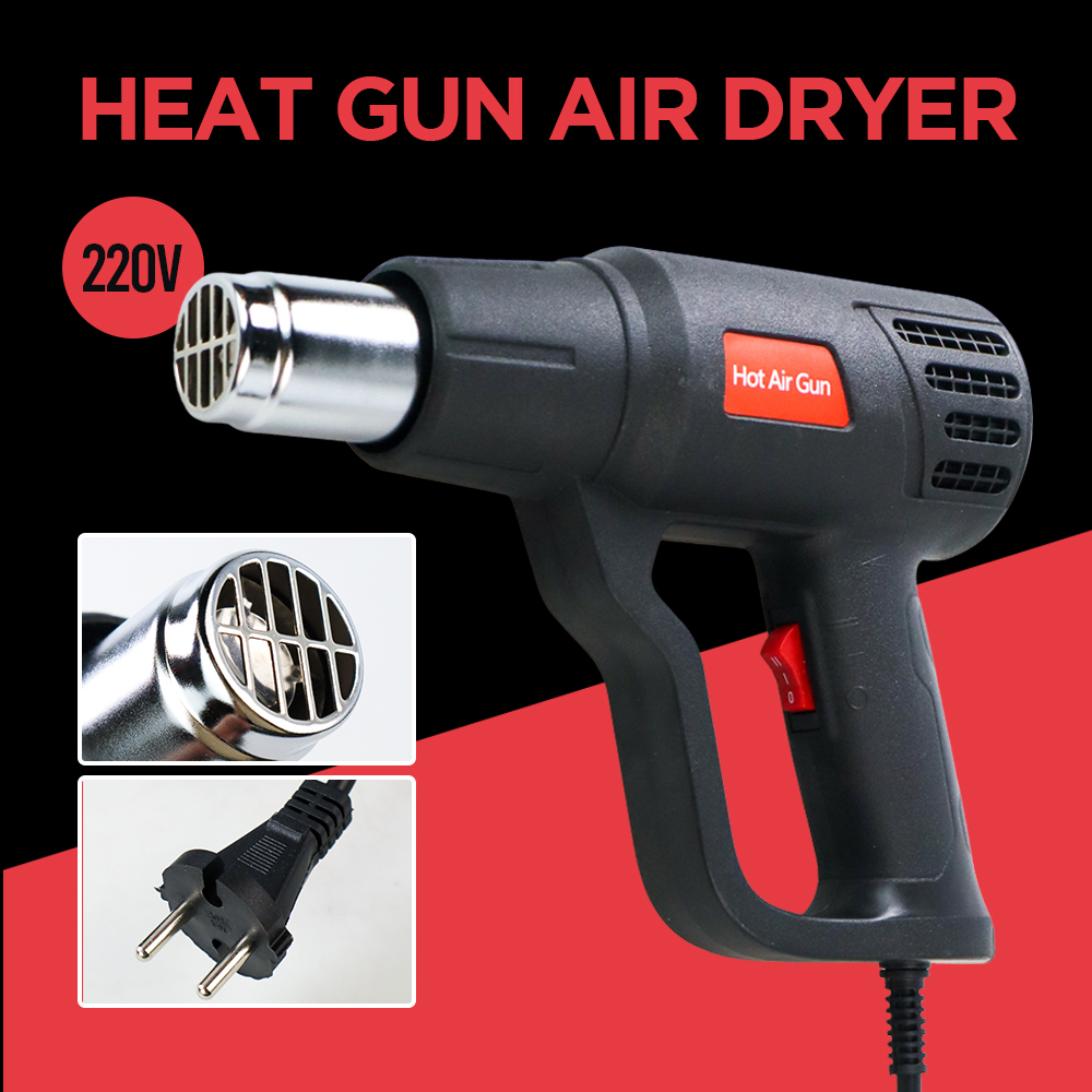 Heat Gun Air Dryer for Soldering Iron Themoregulator 2000 W - QR-85A1 - Black