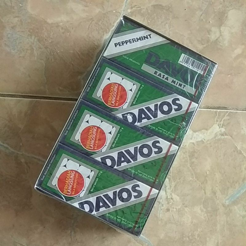 

Davos Lux Permen Rasa Mint Hijau isi 20Pak*15gr / Davos Mini Papermint