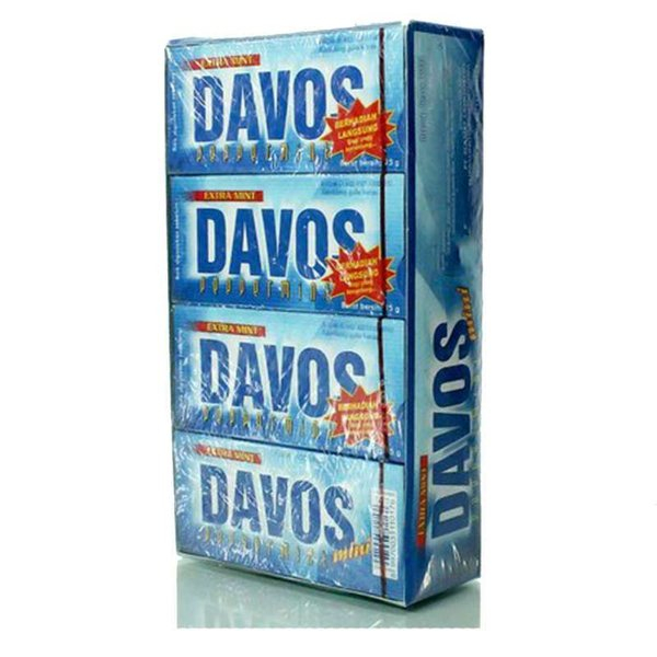 

Davos Mini Permen Pepermint 15gr*20Pak Biru / Davos MInt Biru 20 Pak