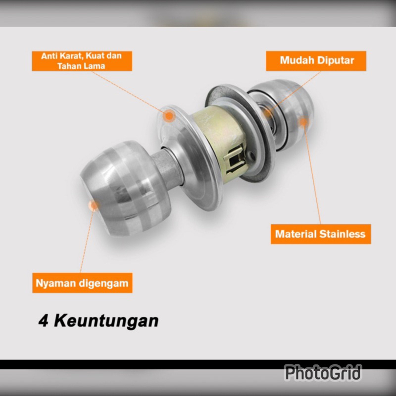 Kunci bulat/ kunci kamar mandi stainless/ KUNCI BULAT kunci pintu bulat kamar mandi set/ kunci kmar mandi stanlis,kunci pintu/kunci pintu termurah /kunci bulat pintu