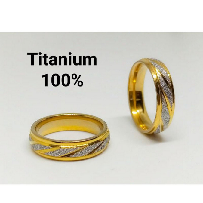 Cincin titanium pasir doff harga 1 pcs