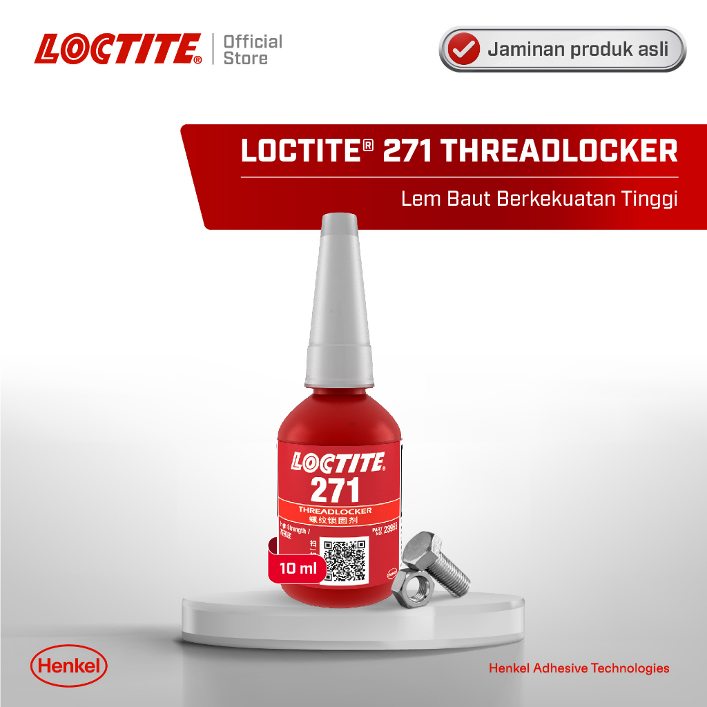 Henkel LOCTITE 271 Threadlocker Lem Baut - 10 ml