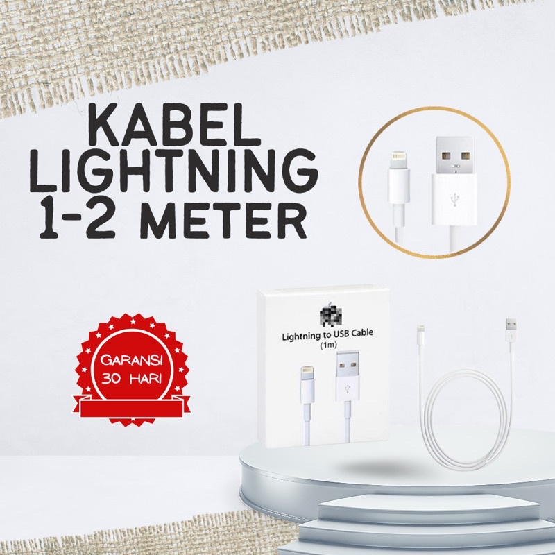 Kabel Charger / Kabel Data USB Lightning 1A / 2A PROMO SEN