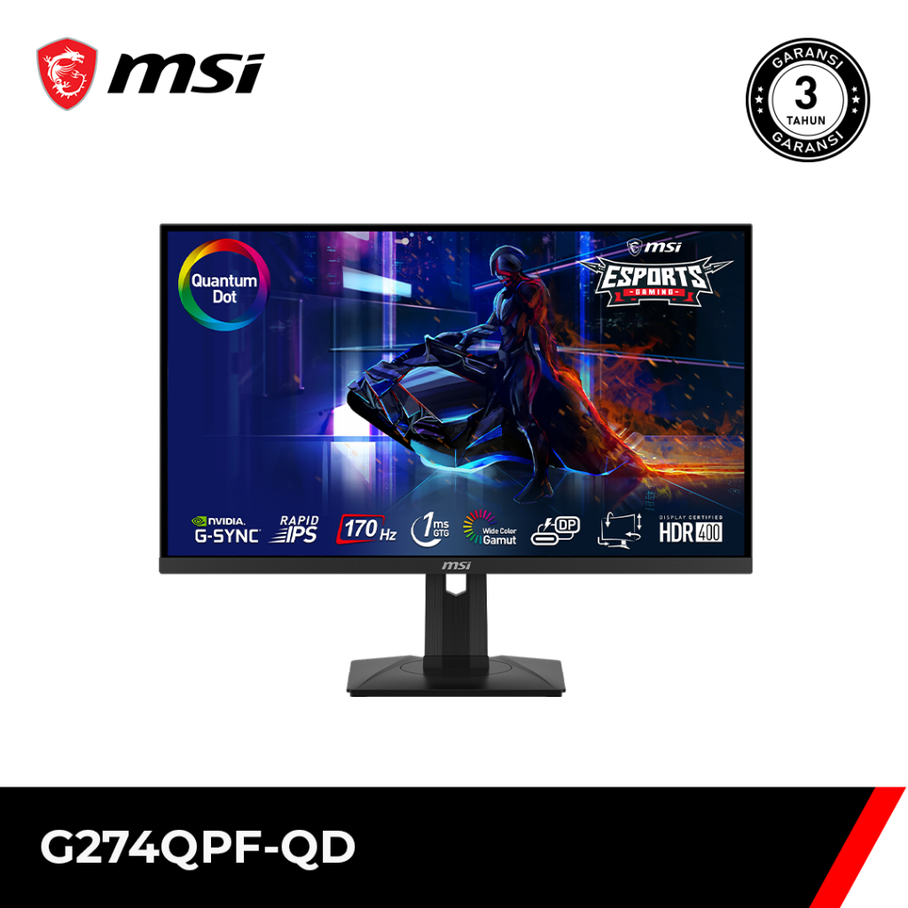MSI Monitor LED Rapid IPS G274QPF-QD 27" Inc