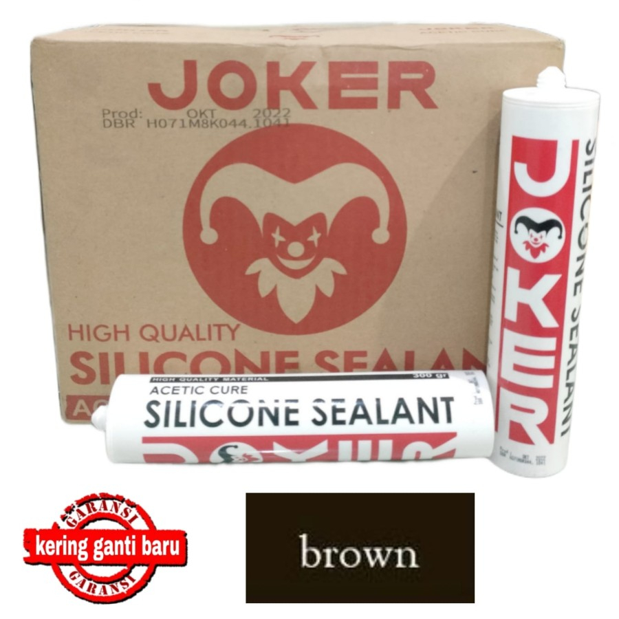 Sealent / Silent Kaca warna Coklat (Brown) 268