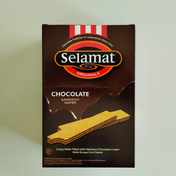 

Wafer Cokelat Selamat Isi 20 Pcs Chocolate Sandwich Wafer Halal MUI