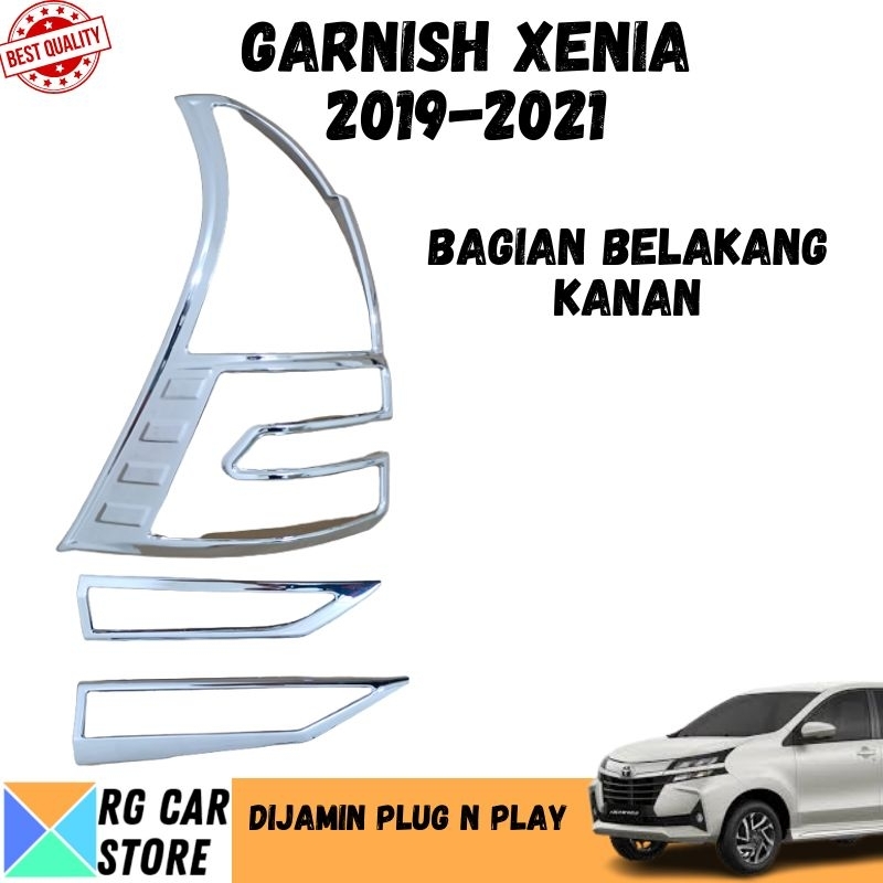 GARNISH XENIA 2019-2021 CHROME DIJAMIN PNP TINGGAL PASANG BERKUALITAS