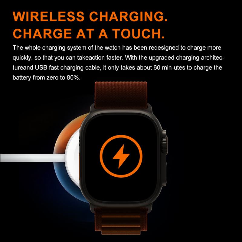 【COD】Viqoo T900 Ultra Smartwatch 1.99 Inch Series 8 Ultra Full Square Screen Smart Watch Mendukung Bluetooth HD Panggilan Jam Tangan - SW27