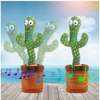 kaktus dance suara dan menari / kaktus boneka dance menari / kaktus goyang LED goyang / boneka kaktu
